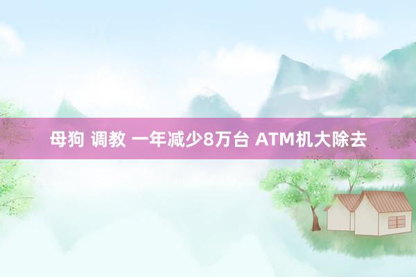 母狗 调教 一年减少8万台 ATM机大除去