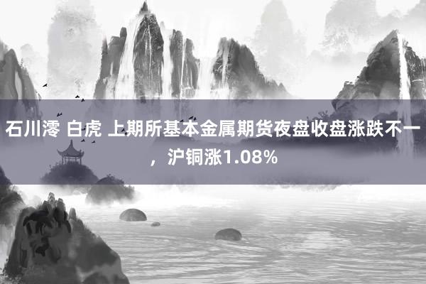 石川澪 白虎 上期所基本金属期货夜盘收盘涨跌不一，沪铜涨1.08%