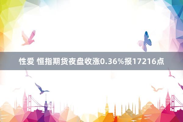 性爱 恒指期货夜盘收涨0.36%报17216点