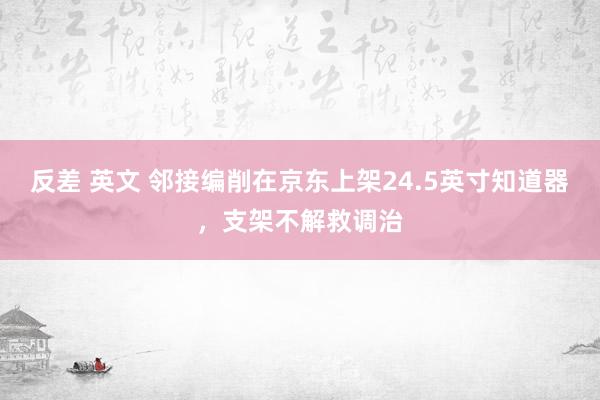 反差 英文 邻接编削在京东上架24.5英寸知道器，支架不解救调治