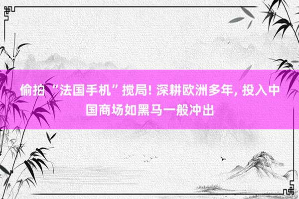 偷拍 “法国手机”搅局! 深耕欧洲多年， 投入中国商场如黑马一般冲出