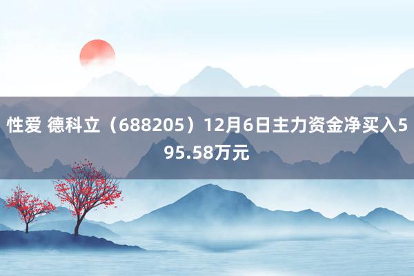 性爱 德科立（688205）12月6日主力资金净买入595.58万元