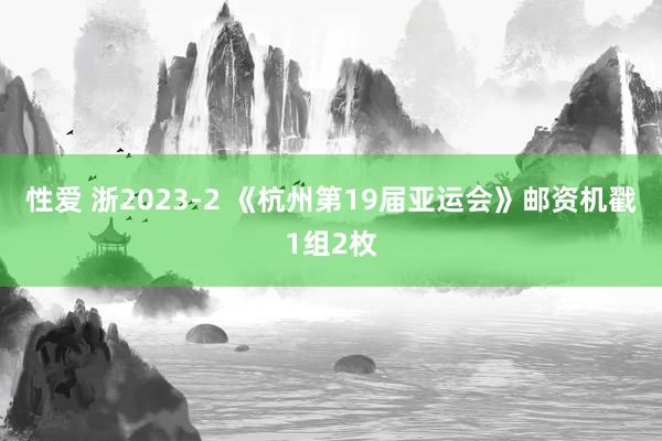 性爱 浙2023-2 《杭州第19届亚运会》邮资机戳1组2枚