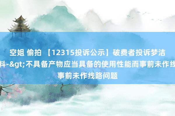 空姐 偷拍 【12315投诉公示】破费者投诉梦洁股份质料->不具备产物应当具备的使用性能而事前未作线路问题